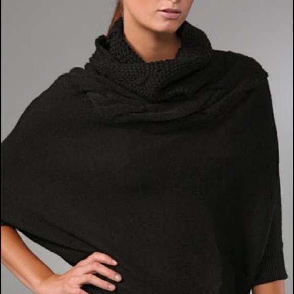 Vince. Cable Knit Yoke Sweater 3/4 Sleeve đź–¤ - Picture 3 of 8